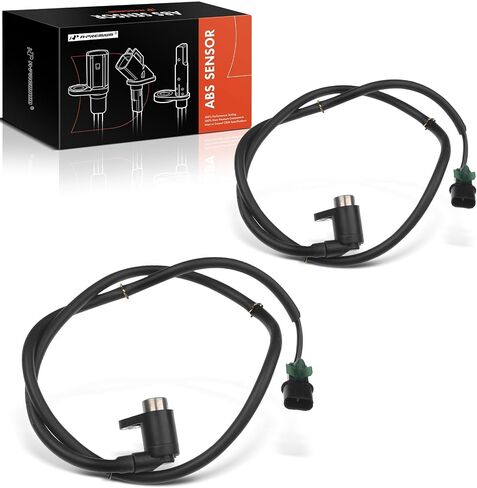 A-Premium ABS Wheel Speed Sensor Compatible with Mitsubishi Models - Montero Sport 2000 2001 2002 2003 2004, Sport Utility - Rear Driver and Passenger Side, (2-PC Set), Replace# MR307050 in Saudi Arabia