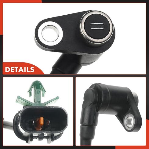 A-Premium ABS Wheel Speed Sensor Compatible with Mitsubishi Models - Montero Sport 2000 2001 2002 2003 2004, Sport Utility - Rear Driver and Passenger Side, (2-PC Set), Replace# MR307050 in Saudi Arabia