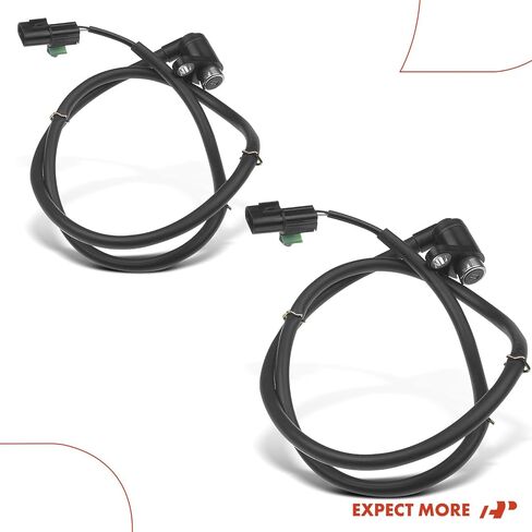 A-Premium ABS Wheel Speed Sensor Compatible with Mitsubishi Models - Montero Sport 2000 2001 2002 2003 2004, Sport Utility - Rear Driver and Passenger Side, (2-PC Set), Replace# MR307050 in Saudi Arabia