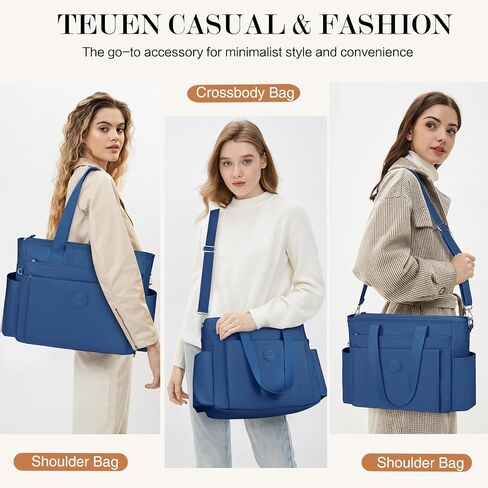 Large Tote Bag for Women, Waterproof Nylon Crossbody Tote Bag Shoulder Bag Carry On Bags for Travel Work Gym in Saudi Arabia