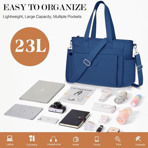 Large Tote Bag for Women, Waterproof Nylon Crossbody Tote Bag Shoulder Bag Carry On Bags for Travel Work Gym in Saudi Arabia