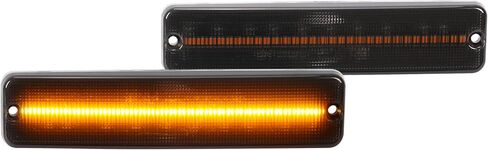 HECASA Pair LED Side Marker Light Compatible with 1987-1995 Jeep Wrangler YJ Replacement for CH2550105 56001424 Front Side Light Lamp 2Pcs Driver&Passenger Side - Clear Lens in Saudi Arabia