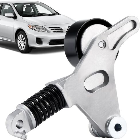 Belt Tensioner Assembly with Pulley Fit for Toyota Camry 2012-2017,Fit for RAV4 2009-2018, Sienna 2011-2013, Fit for Lexus NX300h & Scion tC &Venza 2009-2015, Replace# 1662036010 in Kuwait