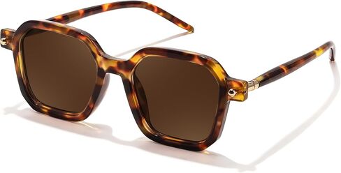 FEISEDY Vintage Square Sunglasses Men Women Classic Retro Trendy Large Frame UV400 Sun Glasses B0154 in Saudi Arabia