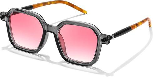 FEISEDY Vintage Square Sunglasses Men Women Classic Retro Trendy Large Frame UV400 Sun Glasses B0154 in Saudi Arabia