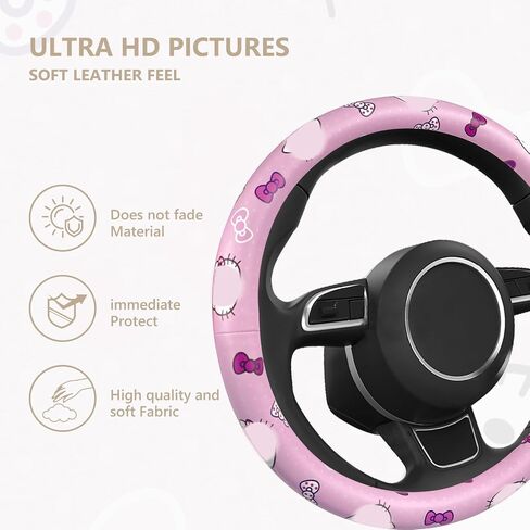 Steering Wheel Cover,Steering Wheel Protector,Car Steering Wheel Cover,Microfiber Leather,Breathable, Non-Slip, Warm,15 Inch Suitable for Most Car Models in Saudi Arabia