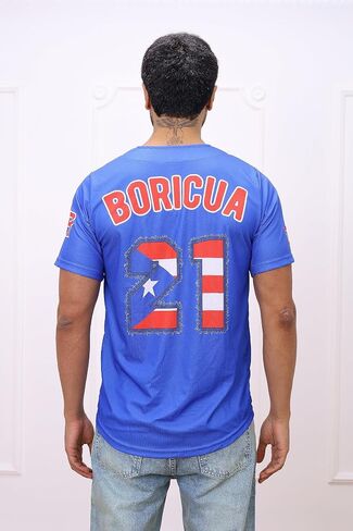 TAINOWEARS Dominican Republic Baseball Jersey Dominicana Republic Button V Neck Jersey for Team Dominican Flag Jerseys for Men and Woman Size 2XL in Saudi Arabia