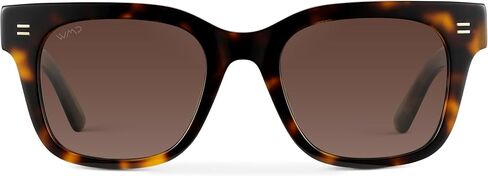 WMP Eyewear - Men's Classic Square Sunglasses, Lightweight Acetate Frame with Polarized Lenses, 100% UV Protection in Kuwait