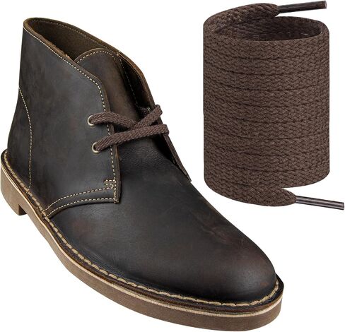 Endoto Flat Shoelaces for Clarks Desert Chukka Boot, Polycotton Replacement Shoes Laces Strings in Saudi Arabia