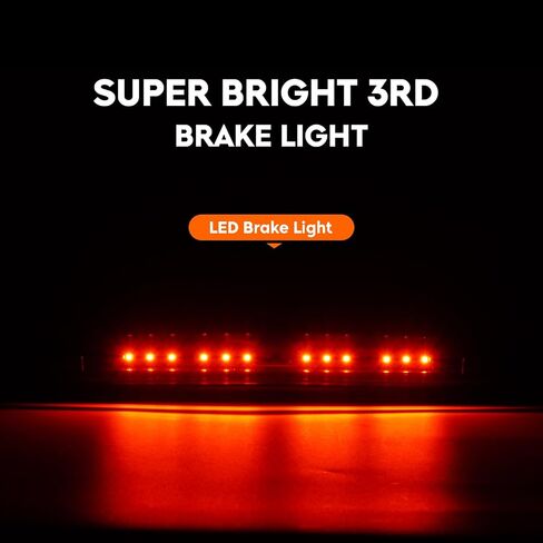 Tresound Tail Light + 3rd Brake Lamp for Chevy Avalanche 1500 2500 2002-2006, Third High Mount Stop Light Rear LED Taillight Assembly, 15771437, 15092493 in Saudi Arabia