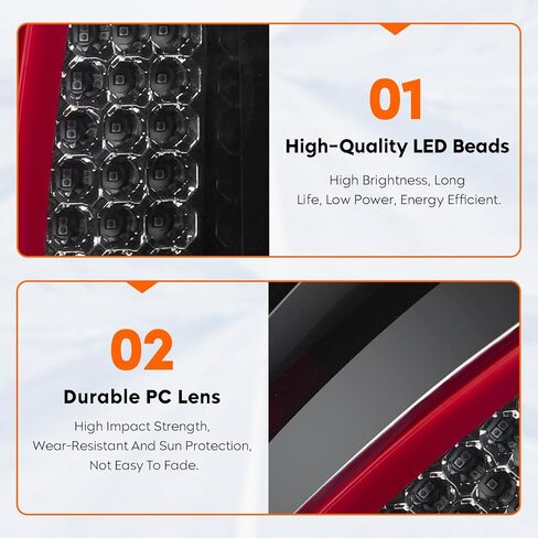 Tresound Tail Light + 3rd Brake Lamp for Chevy Avalanche 1500 2500 2002-2006, Third High Mount Stop Light Rear LED Taillight Assembly, 15771437, 15092493 in Saudi Arabia