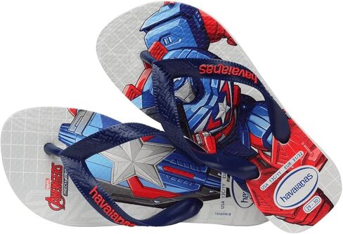 صندل Havaianas Kids Top Marvel Flip Flop، أزرق، 13C/1Y للأطفال الصغار in Kuwait