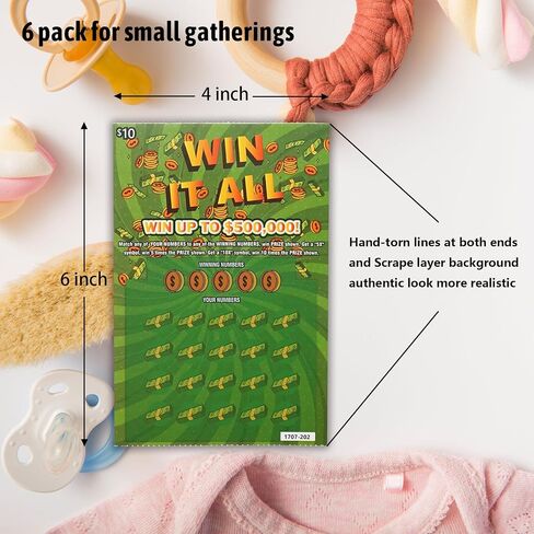 6 Pregnancy Announcement Scratch Off Card, Surprise Pregnancy Reveal to Parents, Baby Announcement Ideas Fake Lottery Tickets, Pregnancy Announcement for Grandparents Future Dad or Friends in Kuwait