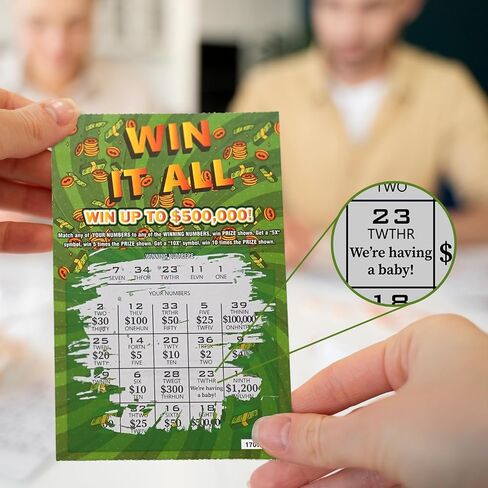 6 Pregnancy Announcement Scratch Off Card, Surprise Pregnancy Reveal to Parents, Baby Announcement Ideas Fake Lottery Tickets, Pregnancy Announcement for Grandparents Future Dad or Friends in Kuwait