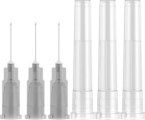 100Pack 18 Guage 1 Inch Needle for Lab Measuring, Refilling Ink, Industrial and Crafts Individually Packed in Saudi Arabia