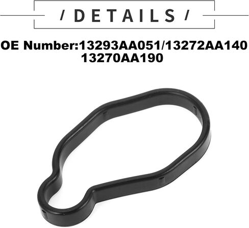 Motoforti Valve Cover Gasket, Cylinder Head Valve Seal Gasket, for Subaru BAJA Turbo 2005-2009, Rubber, with Spark Plug Seals, No.13293AA051 Black, 1 Set in Saudi Arabia