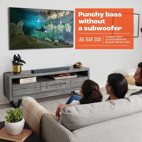 JBL BAR 300 PRO 5.0 Soundbar Bundle with 2m 8K Ultra High Speed HDMI Cable in Saudi Arabia