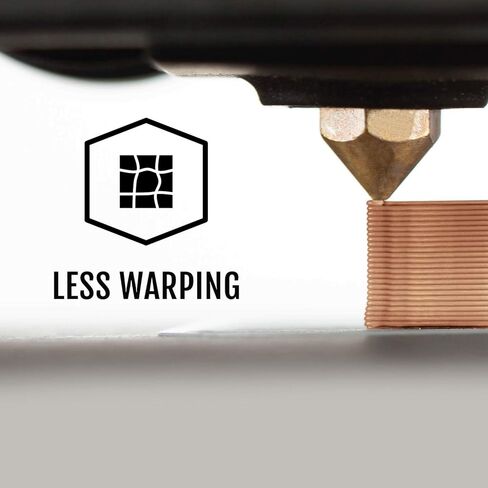 خيوط طابعة ثلاثية الأبعاد ABS خالية من الطلاء من HATCHBOX، دقة الأبعاد +/- 0.03 مم، بكرة 1 كجم، 1.75 مم، فضي in Kuwait