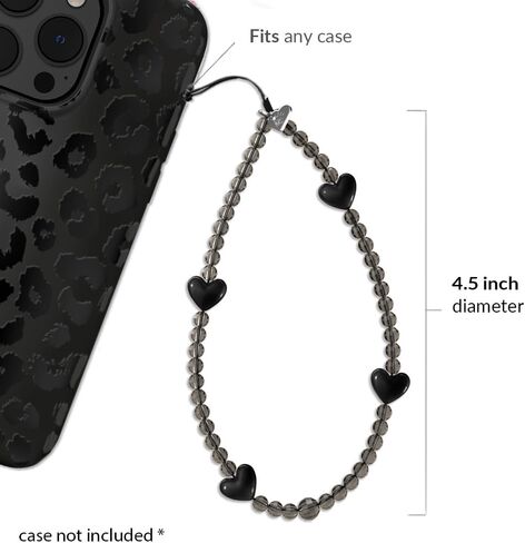 Velvet Caviar Phone Charm Wrist Strap - Cute Beaded Cellphone Wristlet - Lanyard Accessory for Women - Fits all Phone Cases including iPhone 15 Pro Max / 14 Pro Max / 13 Pro Max / 12 (Mon Cheri Cherry) in Saudi Arabia
