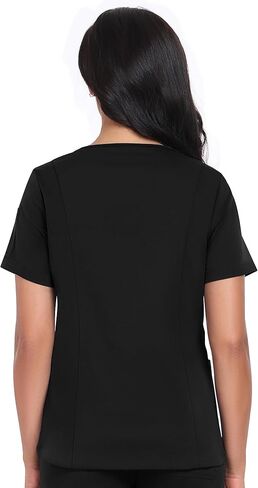 COMENII Scrubs for Women, Roomy Fit V-Neck Scrub Tops Women with 4 Pocket, Stretch & Anti-Wrinkle Women Scrubs in Saudi Arabia
