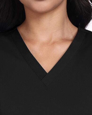 COMENII Scrubs for Women, Roomy Fit V-Neck Scrub Tops Women with 4 Pocket, Stretch & Anti-Wrinkle Women Scrubs in Saudi Arabia