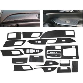 FZJDSD 5D Carbon Fiber Interior Accessories Whole Kit Cover Compatible with Honda Accord 2013 2014 2015 2016 2017