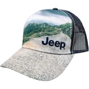 Jeep Trail Logo Trucker Hat- Ladies/Youth Size Green