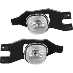 Driving Fog Lights Lamps Replacement for 1999-2004 Ford F250 350 450 550(Super Duty) 2001-2004 Ford Excursion with H10 12V 42W Halogen Bulbs (Clear Lens)