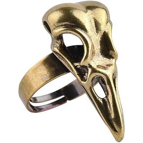 Vintage Adjustable Ravens Crow Finger Rings Punk Animal Bird Skull Skeleton Ring Steampunk Jewelry