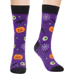 Halloween Funny Socks for Women Men Spooky Horror Pumpkin Socks for Halloween Party Costume Holiday Gifts
