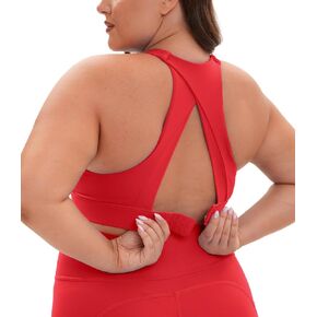 Sports Bras for Women Plus Size Medium Impact Push Up Padded Sport Bra for Large Bust XL 2XL 3XL