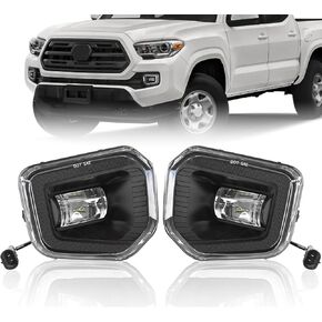LED Fog Lights Assembly Compatible with Toyota Tacoma 2016 2017 2018 2019 2020 2021 2022（for SR SR5 Model）, Front Driving Fog Lamps Replacement Kit,DOT Certified - 1 Pair