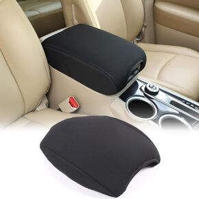 Center Console Armrest Cover Compatible with Nissan Pathfinder 2013-2020/ Infiniti QX60 JX35, Car Armrest Seat Box Cover Protector, Center Console Armrest Cushion Cover Accessories (leather)