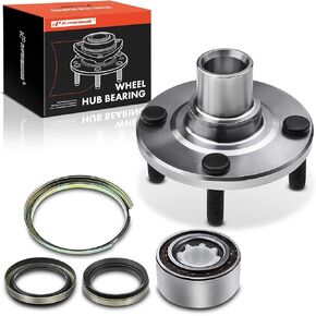 A-Premium Front Wheel Hub Assembly with 4-Lug Compatible with Toyota Corolla 1988-2002, Chevrolet Prizm 1998-2002, Geo Prizm 1993-1997, For Non-ABS Model