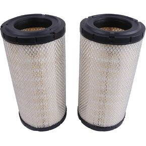 IEQFUE 2PCS Air Filter 59700-26112 59700-26116 Compatible with Kubota M8200 M8200N M8540 M9000 M9540 V2607 V3307 V3800 Tractor
