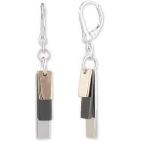 DKNY Tri-Tone Shaky Drop Earrings - Women's Fashion Jewelry - Dangle Drop Earrings for Women - Great Gift for Women