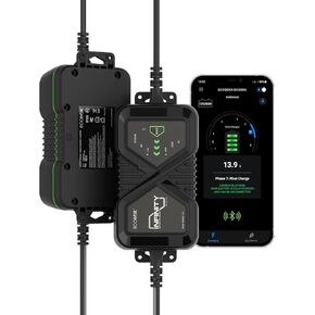 Infinity 4A Battery Charger with BT App Monitoring, 6V / 12V, IP65, 8 Stage Charging Automotive Charger, Battery Maintainer, Trickle Charger, Battery Desulfator for Car, RV, Motorcycle, ATV, Boats