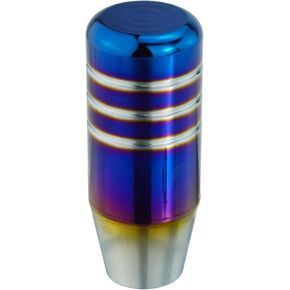 Short 5 Speed Shifter Knob Gear Stick Shift Handle Transmission Shifting Lever Aluminum Alloy Fit Most Manual Truck SUV Cars (Blue)