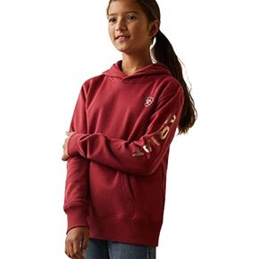 Ariat Female REAL Arm Logo Hoodie Earth Red X-Large