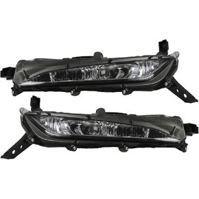 Front DRL Fog Light Lamp Assembly Left & Right Compatible with 2020-2022 RX350 RX450h F Sport 8122048060 8122048070