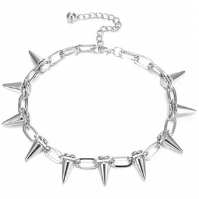 Goth Choker Necklaces for Women, Spike Choker Punk Rock Choker Jewelry Vintage Y2k Accessories for Men Women