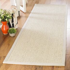 SAFAVIEH Natural Fiber Collection Area Rug - 8' x 10', Beige, Sisal Design, Easy Care, Ideal for High Traffic Areas in Living Room, Bedroom (NF475B)
