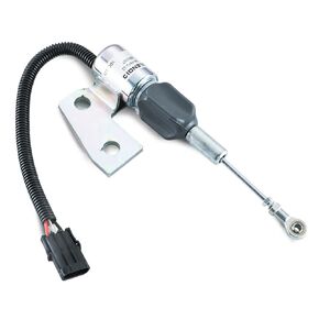 3991167 Fuel Shut Off Solenoid 1703-3304 3964627 SA-4941-12 87420952 J991167 Replacement for Cummins Engine 4BT 5.9L Hyundai R220-5 Case IH 12VDC