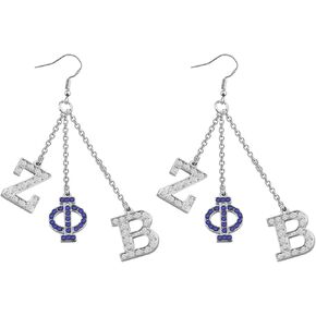 CENWA Rhinestone Drop Earring 1920 Greek Sorority Jewelry Gift