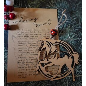 Enduring Spirit Horse Christmas Story Ornament, Passion and Drive