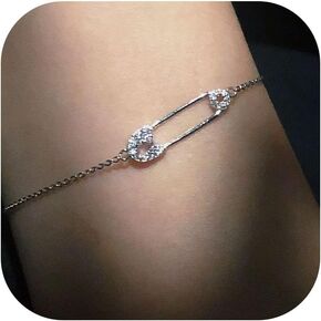 Safety Pin Bracelet Gold Safety Pin Bracelet Safety Pin Bracelet Mental Health Link Bracelet Gold bracelets for Women in Kuwait