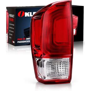 OKLPF rear brake tail light compatible with 2016 2017 2018 2019 2020 2021 2022 toyota tacoma pickup replace 81550-04170,red taillight assembly,includes a luxurious box,right passenger side in Kuwait