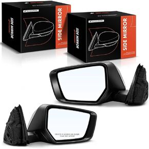 A-Premium Passenger Side Power Door Mirror - Compatible with Chevrolet Impala 2014-2020 - Heated Manual Folding Chrome Outside Rear View Mirror w/Turn Signal, w/Memory and Puddle Light in Kuwait