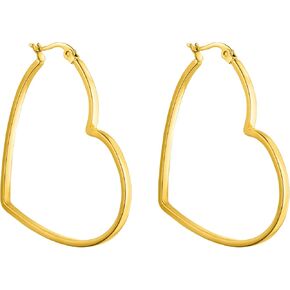 PURELEI® Big Love Earrings (gold) – 18K Gold plated stainless steel jewelry – Water-resistant earrings for women – Fashion jewelry for your individual look in Kuwait