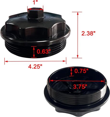 استبدال غطاء فلتر الوقود iFJF F81Z9G270BA لـ Powerstroke 7.3L V8 1999-2003 F250 F350 F450 F550 Super Duty 2000-2003 Excursion Billet Aluminium 1831193C91 RK31449 904-203 in Saudi Arabia